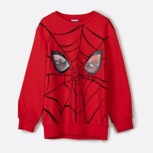 Poleron Niño Ojos Spiderman Rojo Marvel