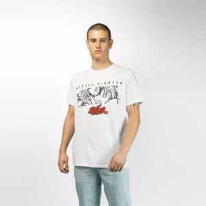 Polera Hombre YOU Street Fighter Angry Man Blanco