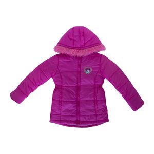 Parka Niña Minnie Corazon Rosado Disney