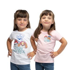 Pack Poleras Niña Rosado Paw Patrol