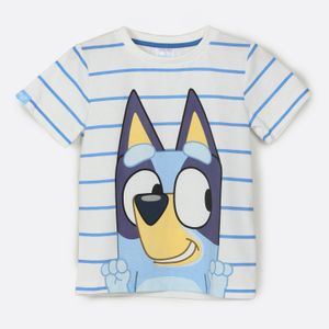 Polera Manga Corta Niño Personaje Grand Azul Bluey