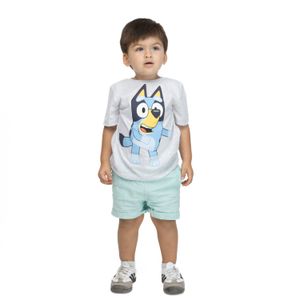 Polera Niño Gris Bluey